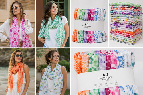 40er bundle damen schals - 40er, –
