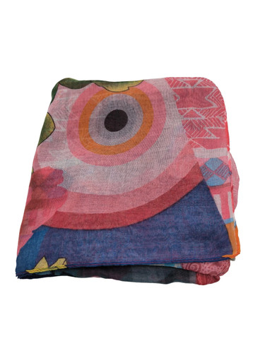 Desigual sommerschals pink one - desigual,