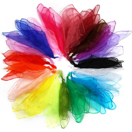 Chiffon tücher 20er set bunte - chiffon-tücher,