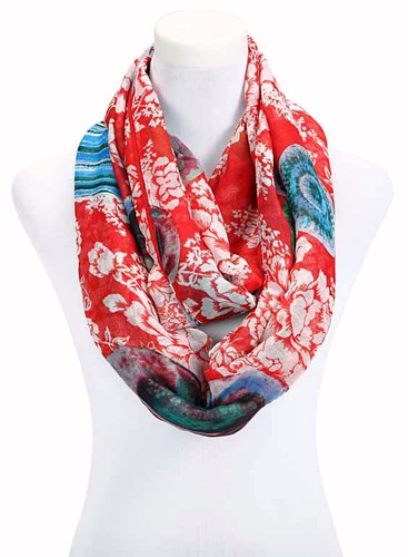 Neu+Tuch+Schal+rot+blau+weiß+
