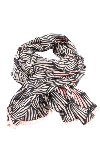 Black colour schal - black,